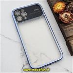 قاب گوشی iPhone 11 Pro آیفون طرح الکتروپلیتینگ ژله ای شفاف اورجینال Camera Lens محافظ لنز دار آبی کد 499