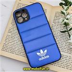 قاب گوشی iPhone 12 Pro Max آیفون طرح دار پافر چرمی محافظ لنز دار آدیداس adidas کد 668