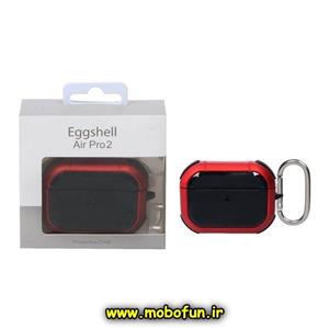 کاور AirPods Pro 2 مدل ضدضربه اورجینال برند ایگشل Eggshell رنگ قرمز