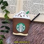 کاور ایرپاد 1 و 2 سیلیکونی طرح دار عروسکی سه بعدی استارباکس STARBUCKS