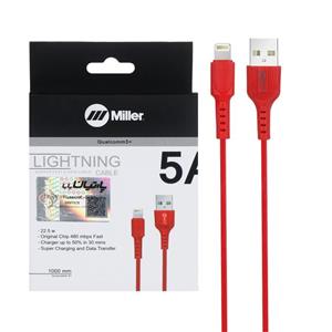 کابل شارژ لایتنینگ فست آیفون برند Miller مدل CA1123 طول 1 متر