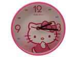 ساعت دیواری آرام گرد دخترانه طرح هلوکیتی Hello kitty (سایز کوچک) کد Zcg543