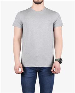 تیشرت‌های ساده‌ی نخی پنبه‌ای در طیف خاکستری - ملانژ