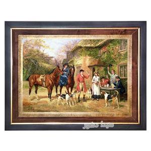 تابلو فرش ماشینی شکارگاه – 3624