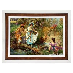 تابلو فرش ماشینی گردش در قصر – 3701