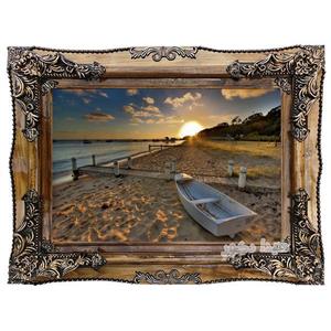 تابلو فرش ماشینی منظره ساحل – 5250