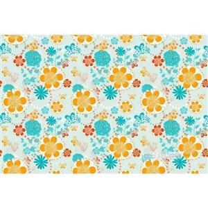 فرش اتاق کودک طرح گل و پروانه کد 7542