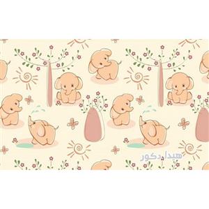 فرش اتاق کودک طرح کارتونی فیل کد 7526