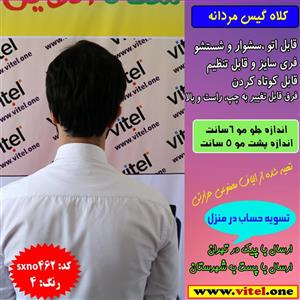 کلاه گیس مردانه کوتاه رنگ موی طبیعی 