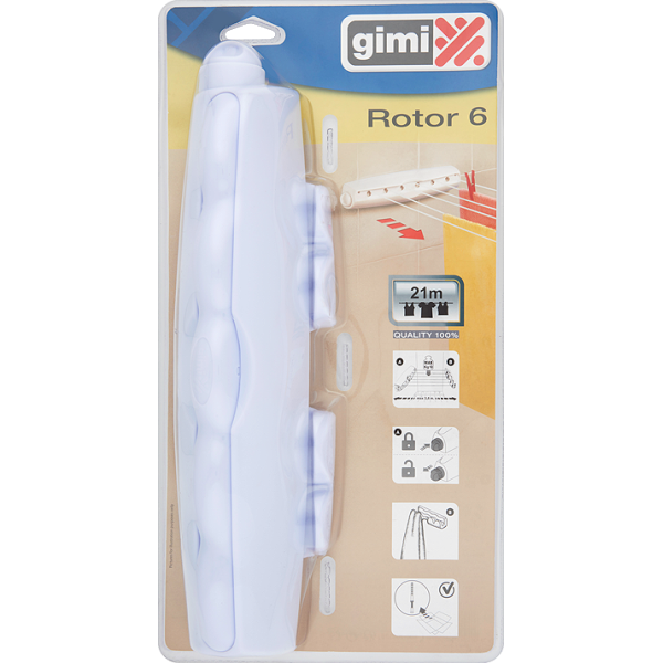 بند رخت 6 نخه جیمی (GIMI) مدل ROTOR6