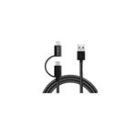 ADATA 2-IN-1 USB To microUSB/لایتنینگ Cable 2m