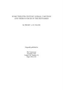 دانلود کتاب Some 12th Century Animal Carvings and Their Sources in the Bestiaries