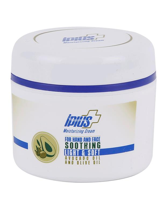 کرم مرطوب کننده دست و صورت آی پلاس حاوی روغن زیتون و روغن آووکادو