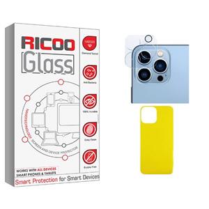 محافظ پشت گوشی ریکو مدل Glass FLL مناسب برای گوشی موبایل اپل iPhone 11 Pro Max به همراه محافظ لنز دوربین – بی رنگ شفاف 