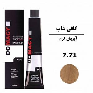 رنگ مو دوماسی سری کافی شاپ متوسط شماره 9.71 حجم 120 میلی لیتر رنگ کاراملی روشن 