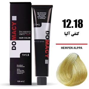 رنگ مو دوماسی سری هایلایت شماره 12.18 حجم 120 میلی لیتر رنگ کنفی آلپا