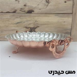 دیس مسی گرد مدل طرح دار انگشتی ( 4 سایز )