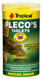 غذای ماهی قرصی پلکو تروپیکال pleco tablet وزن 135 گرم 