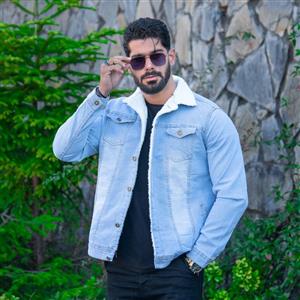 کت جین مردانه آبی روشن کد 18792