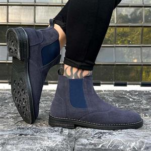 بوت مردانه چلسی سرمه ای کد 17286