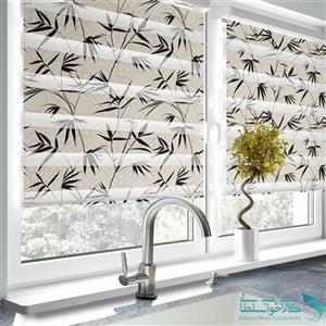 پرده زبرا طرح بامبو آشپزخانه کد 1810