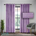 پرده ساده رنگ Dusty Lavender پارچه مخمل شانل کد 7113
