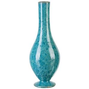 گلدان کارگاه خاکاب مدل گرد سوز طرح گل پنبه ای Khakab Studio Cotton Flower Round Burner Vase Code 48
