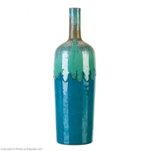 گلدان کارگاه خاکاب مدل تک شاخه ای طرح بطری Khakab Studio Single Branch Bottle Vase Code 22