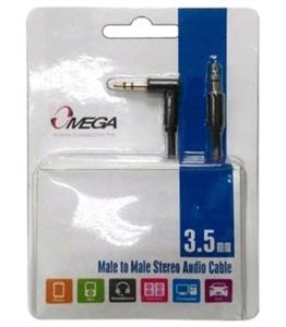 کابل 1 به 1 صدا استریو 3.5 میلی متر 90 درجه (AUX) امگا