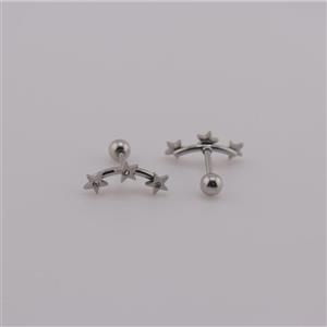 پیرسینگ گوش زنانه سه ستاره