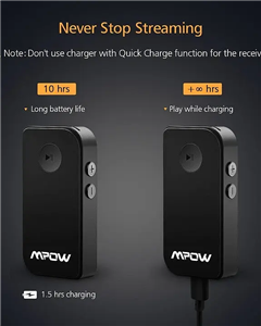 گیرنده بلوتوث موسیقی بی سیم MPOW BH044E