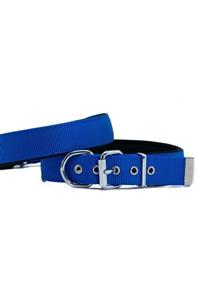 داگگی قلاده سگ دستباف راحت 2,5x42-50cm آبی رویال DSBT2510LROYALBLUE 