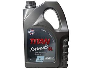 روغن موتور خودرو فوکس مدل Titan 20w 50 Formulal SL حجم 4 لیتر 