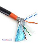 کابل شبکه CAT6 SFTP نگزنس NEXANS تمام مس فویل دار و شیلددار  - اوت دور OUT DOOR - دو روکش آیسانت Aisunet