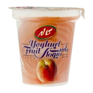 ماست میوه ای با طعم هلو کاله مقدار 125 گرم