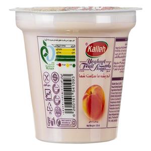 ماست میوه ای با طعم هلو کاله مقدار 125 گرم
