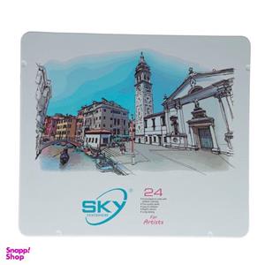 مداد رنگی 24 رنگ اسکای کد 101-1-3