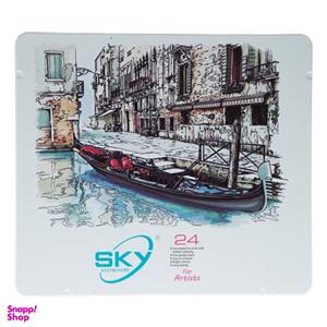 مداد رنگی 24 رنگ اسکای کد 101-1-4