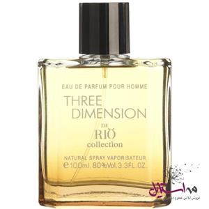 ادو پرفیوم مردانه ریو کالکشن مدل Thrre Dimension حجم 100 میلی لیتر Rio Collection Thrre Dimension Eau De Parfum for Men 100ml