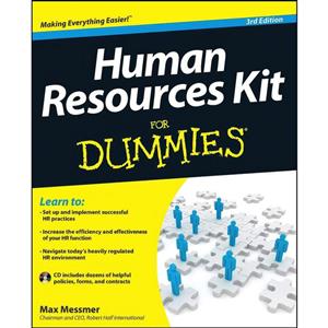 کتاب Human Resources Kit For Dummies اثر Max Messmer انتشارات For Dummies 