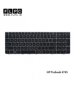 کیبورد لپ تاپ اچ پی HP Probook 4745 مشکی با فریم نوک مدادی 