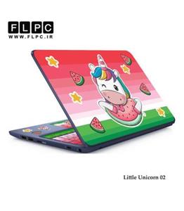 استیکر لپ تاپ راتیانا مدل Little Unicorn 02 به همراه برچسب حروف فارسی 
