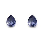 گوشواره زنانه  الیور وبر بنفش تیره مدل کریستال تانزانیت طرح قطره Orecchino Drop tanzanite 