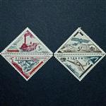 ست تمبر های کلکسیونی کمیاب موناکو ۱۹۵۶ (۴ قطعه)