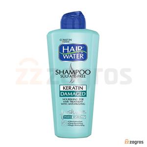 شامپو کامان مدل Hair Water مناسب موهای آسیب دیده حجم 400 شامپو ثبیت کننده رنگ مو کامان