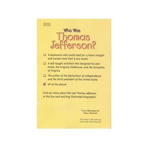 کتاب Who Was Thomas Jefferson اثر Dennis Brindell Fradin انتشارات الوندپویان