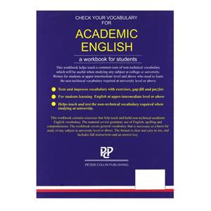 کتاب Chek Your Vocabulary For ACADEMIC ENGLISH اثر David Porter انتشارات الوندپویان