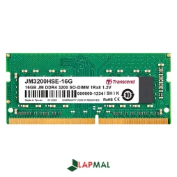 رم لپ تاپ DDR4 تک کاناله 3200 مگاهرتز CL22 ترنسند مدل SODIMM ظرفیت 16 گیگابایت 