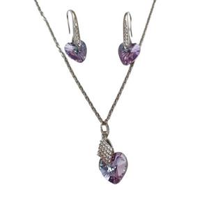 نیم ست گوشواره و گردنبند نگین سبز کد ۱۷۱۰۰۲۰