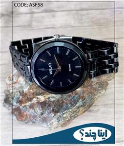 ساعت مچی مردانه والار مشکی ساعت WALAR کد ASF58